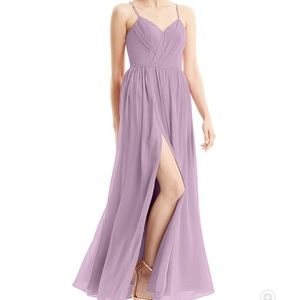 Azizie cora wisteria bridesmaid dress